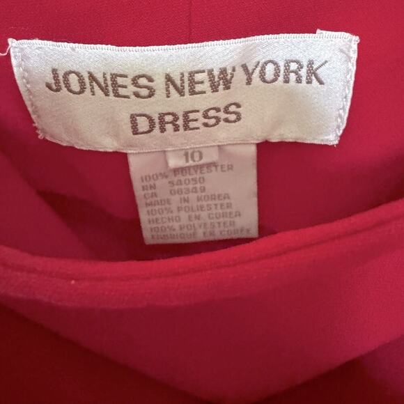 Jones New York 10 Spaghetti Strap Red Special Occasions maxi Dress Side Zip. - Picture 2 of 8